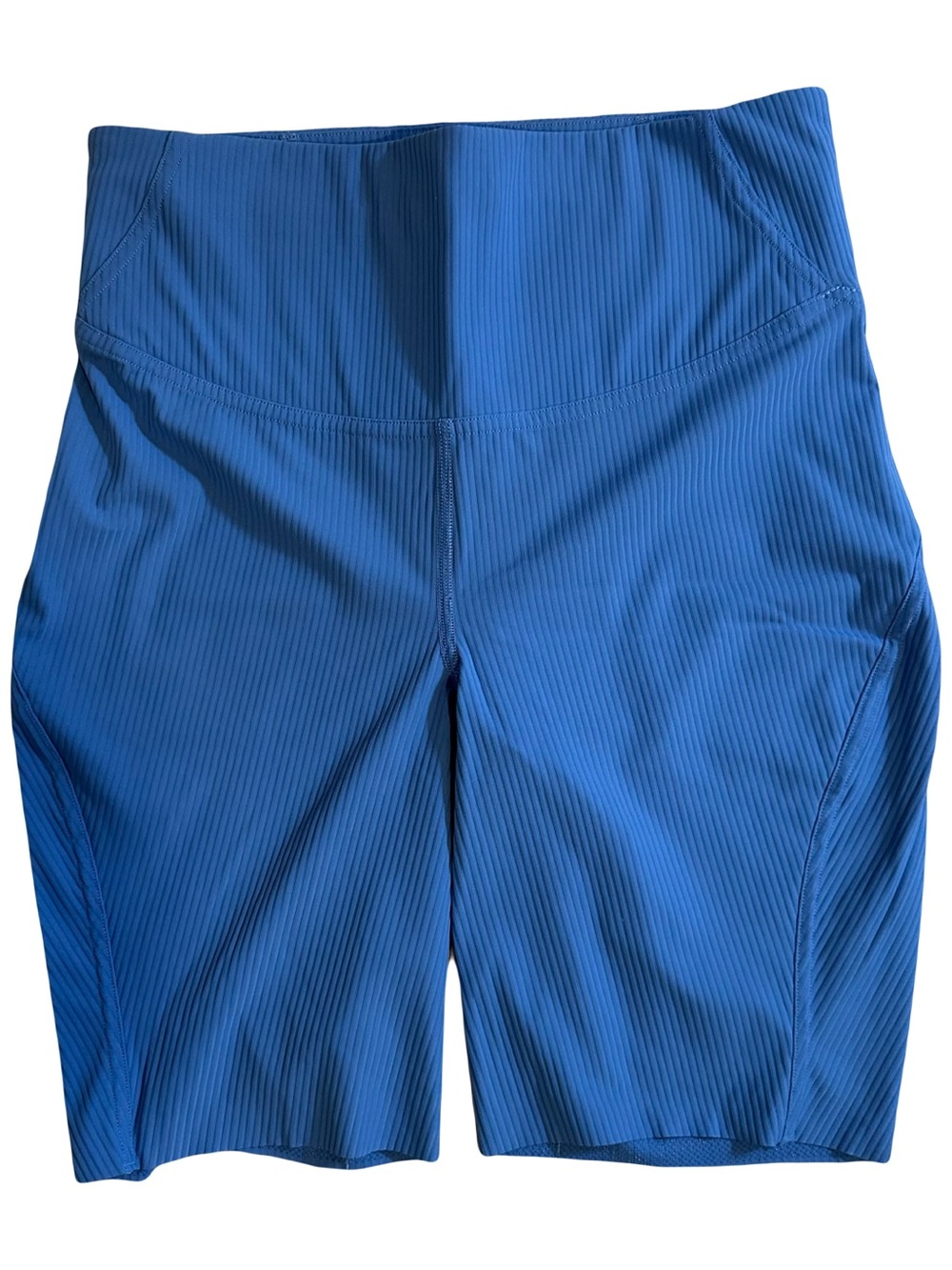 Lululemon Blue Ribbed Bike Shorts size 6